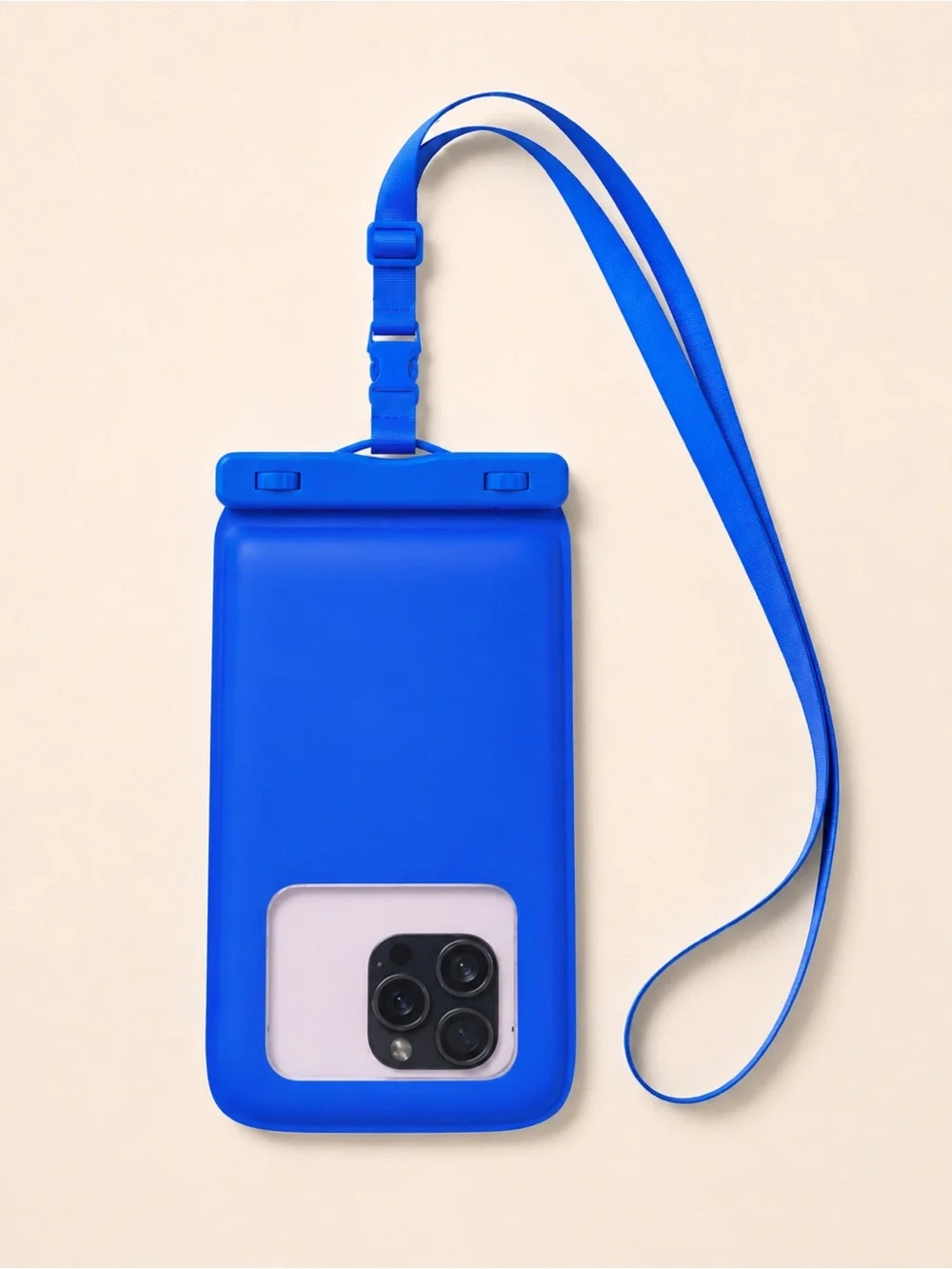 heyday Waterproof Tech Phone Pouch Blue Lanyard Fits Up to 6.7”
